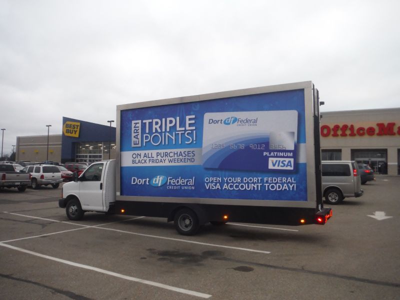 Mobile Billboard Advertising in Flint, Saginaw, Midland, MI